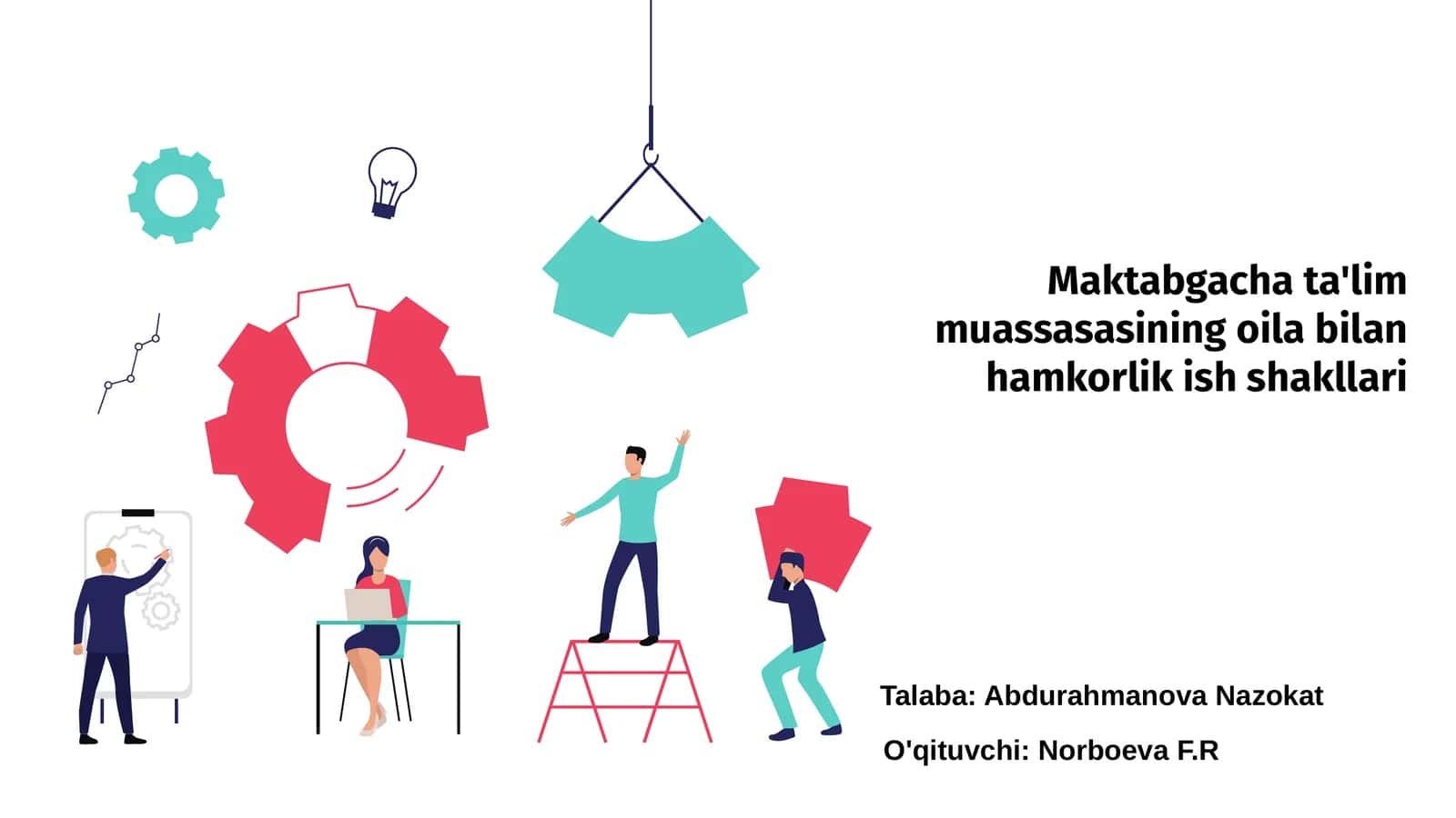 Maktabgacha ta'lim muassasasining oila bilan hamkorlik ish shakllari