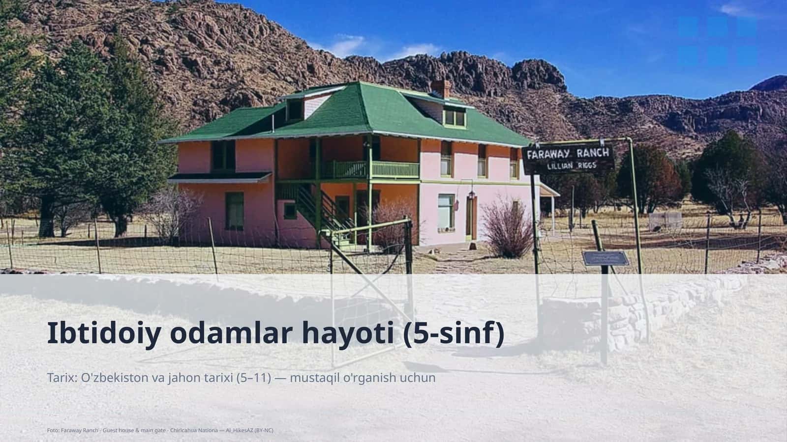 Ibtidoiy odamlar hayoti (5-sinf)