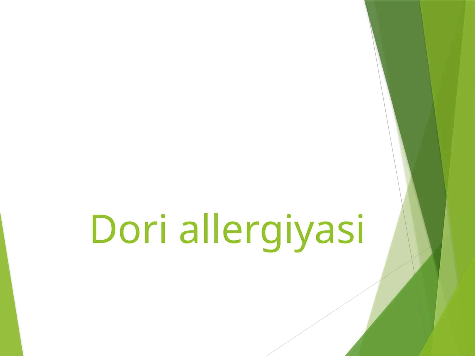 Doriallergiyasi
