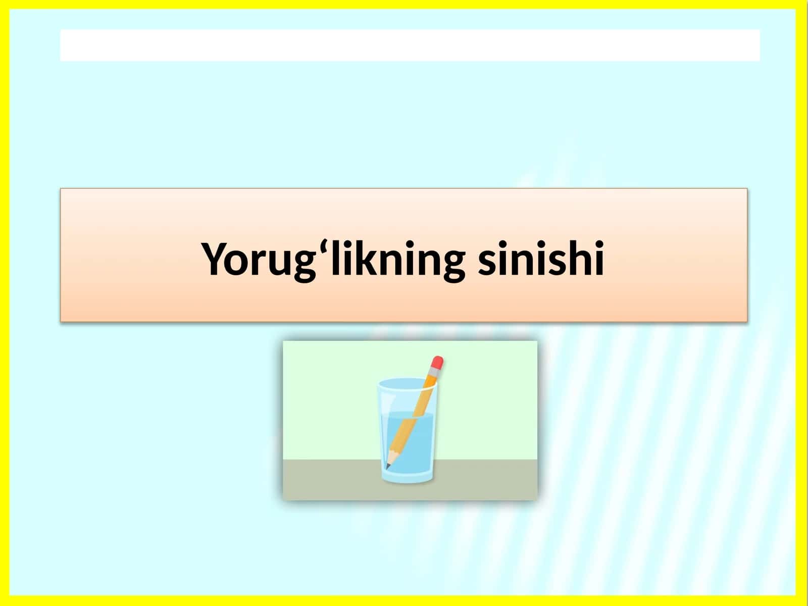 Yorug‘likningsinishi