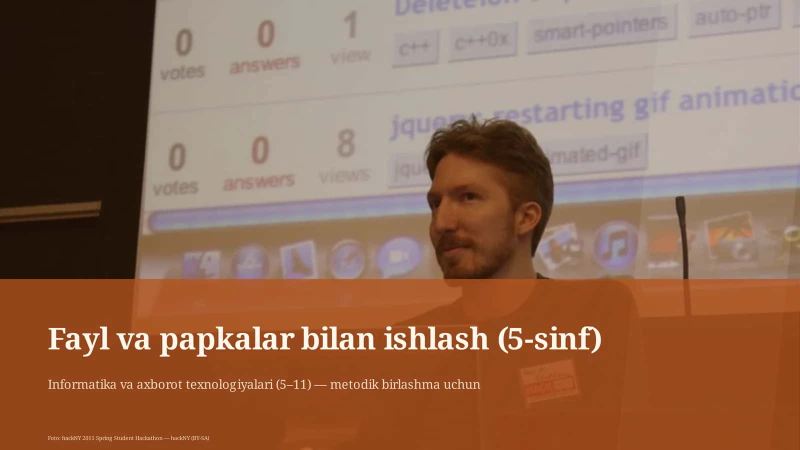 Fayl va papkalar bilan ishlash (5-sinf)
