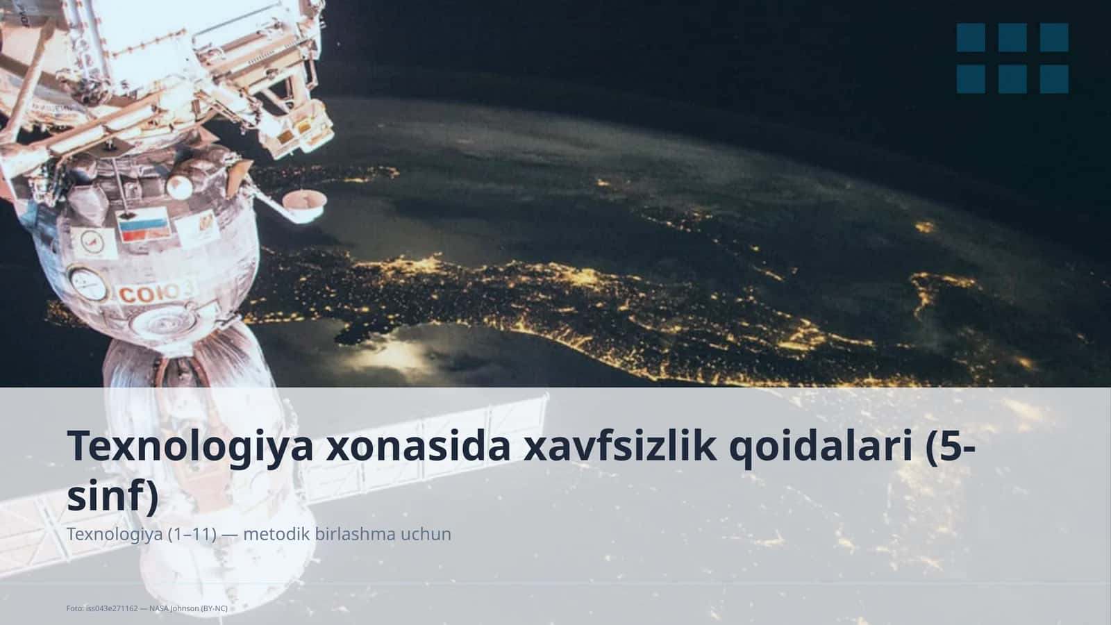 Texnologiya xonasida xavfsizlik qoidalari (5-sinf)