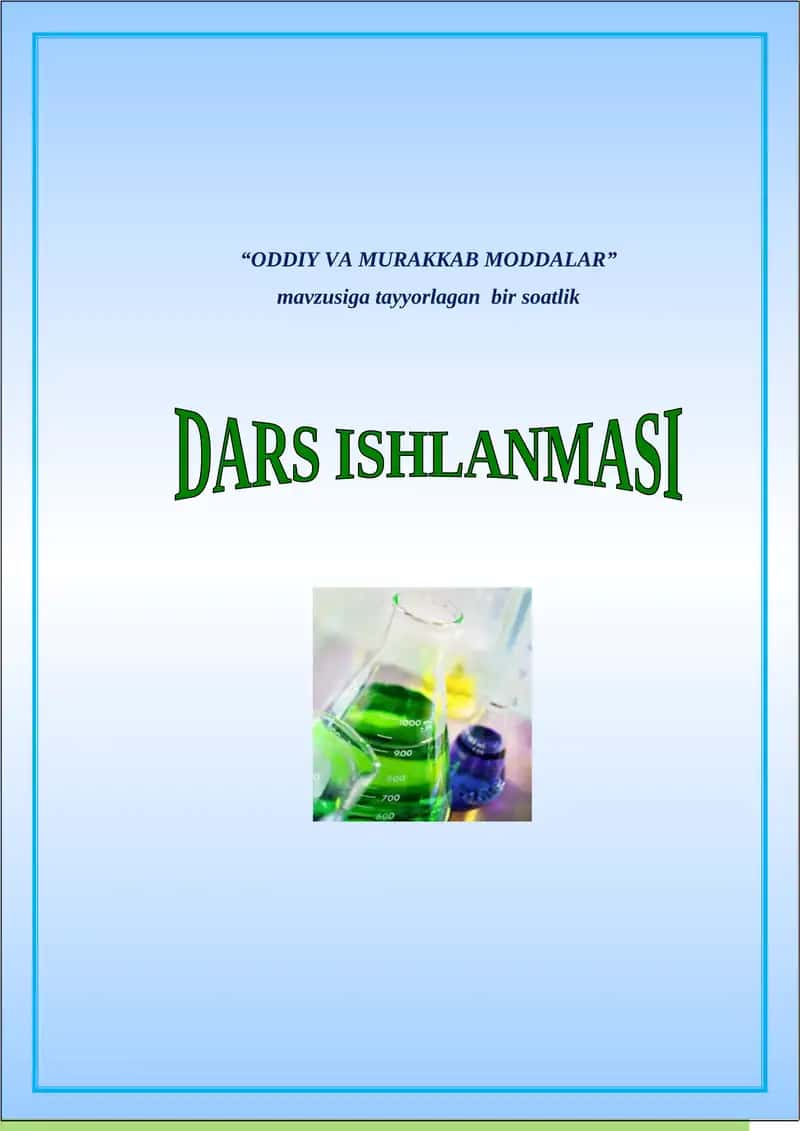 ODDIY VA MURAKKAB MODDALAr
