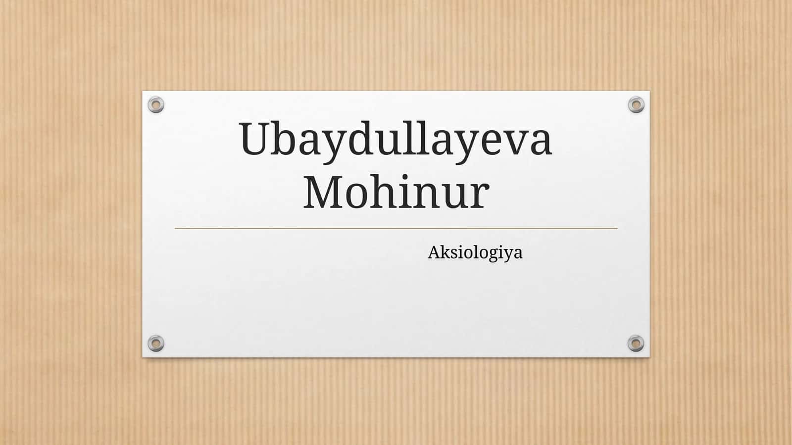 Aksiologiya
