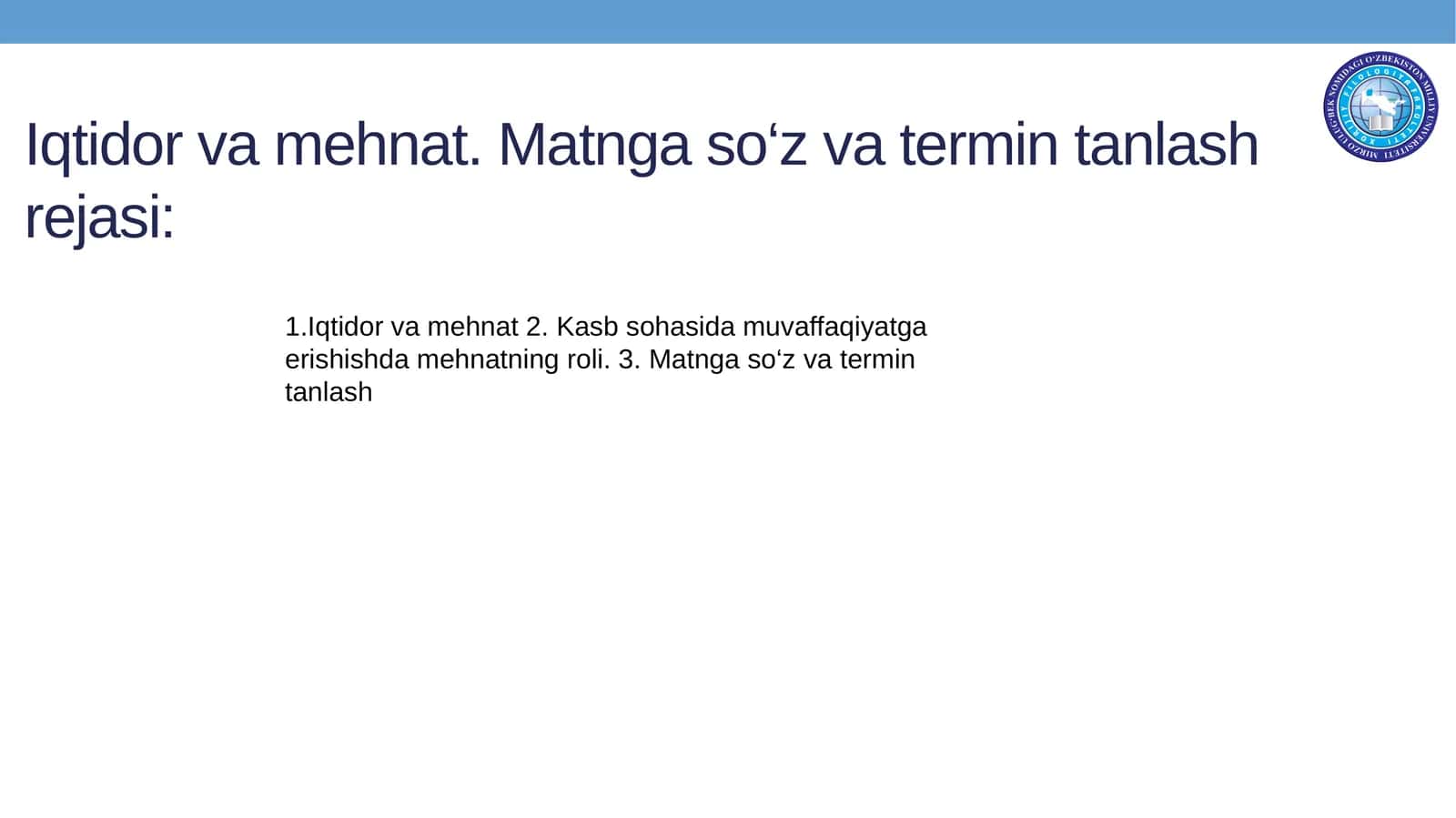 IQTIDOR VA MEHNAT