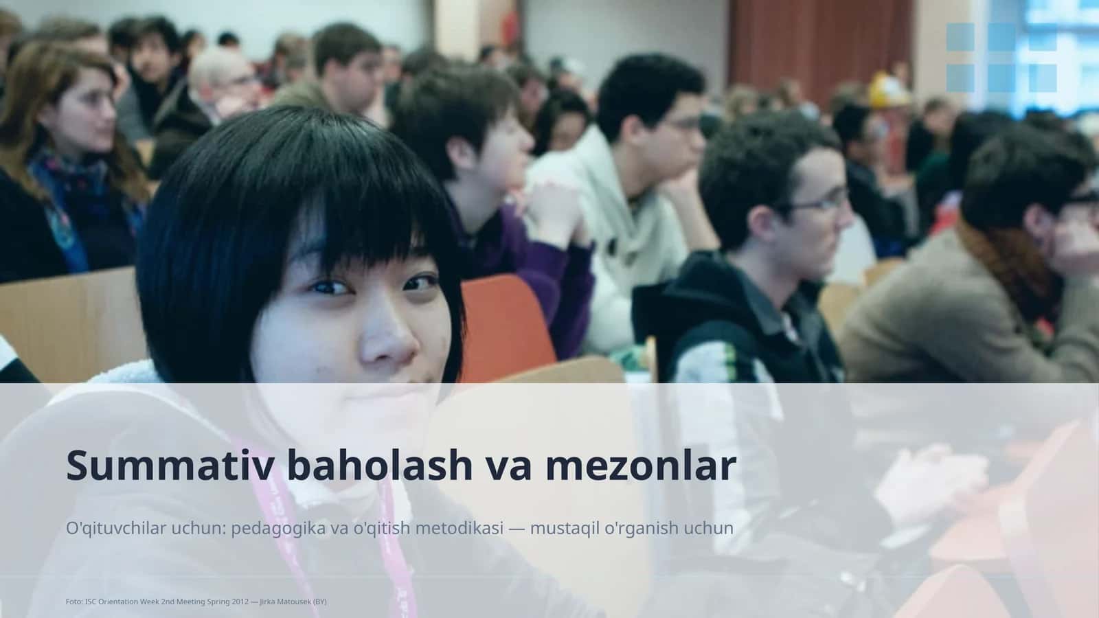 Summativ baholash va mezonlar