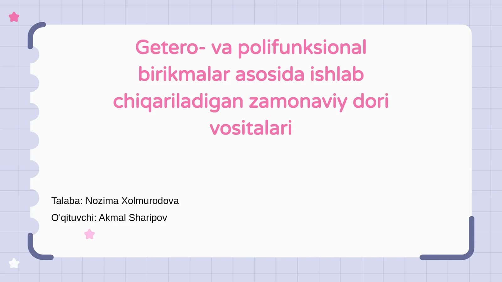 Zamonaviy Dori Vositalari