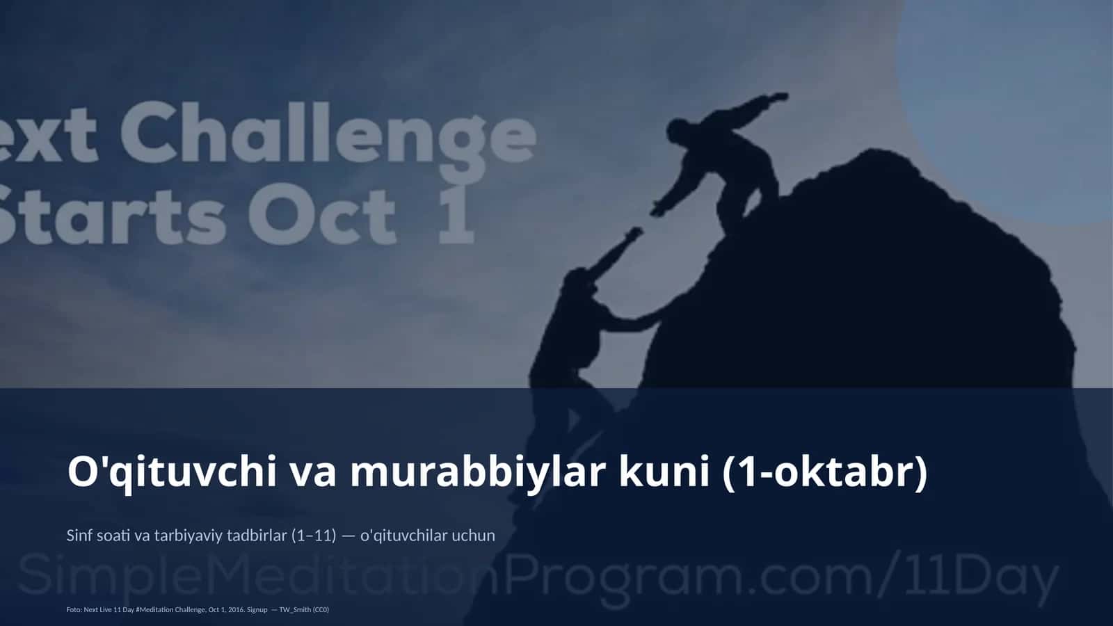 O'qituvchi va murabbiylar kuni (1-oktabr)
