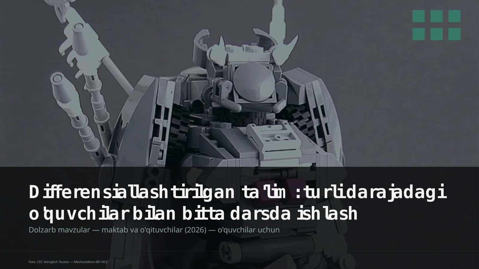 Differensiallashtirilgan ta'lim: turli darajadagi o'quvchilar bilan bitta darsda ishlash