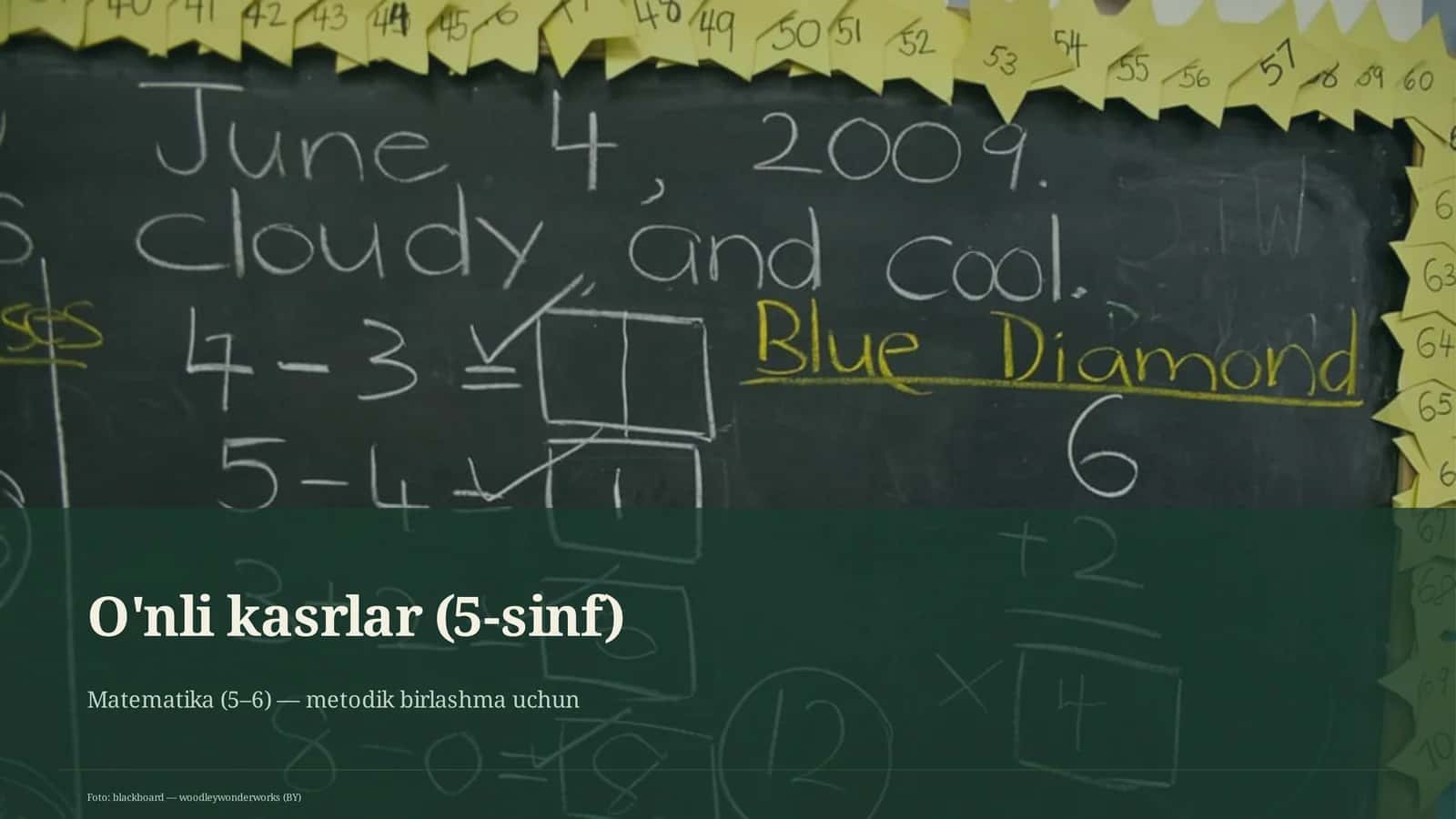 O'nli kasrlar (5-sinf)