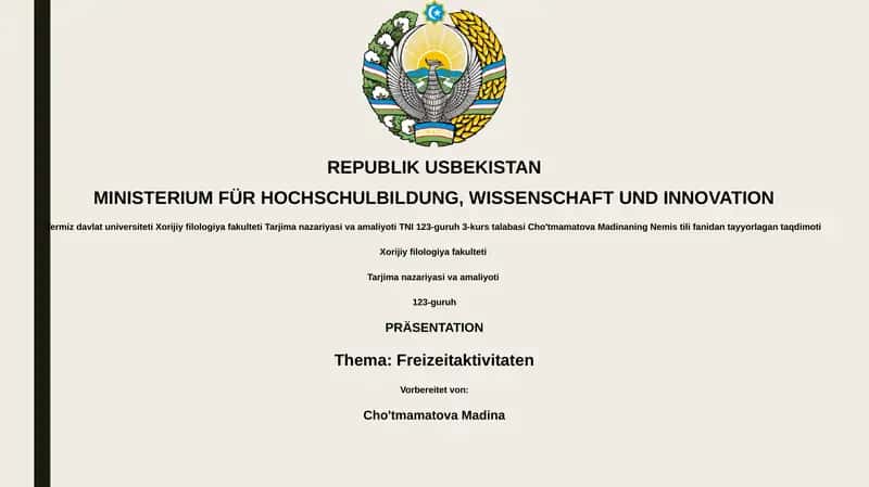 Freizeitaktivitaten