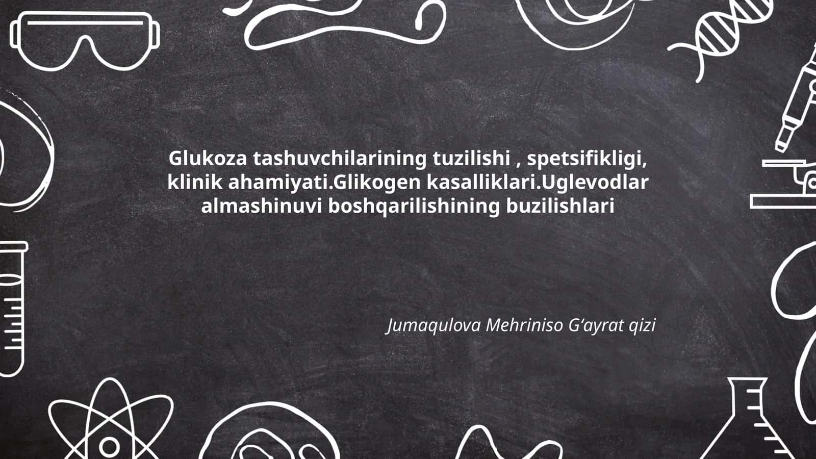 Glukoza tashuvchilarining tuzilishi