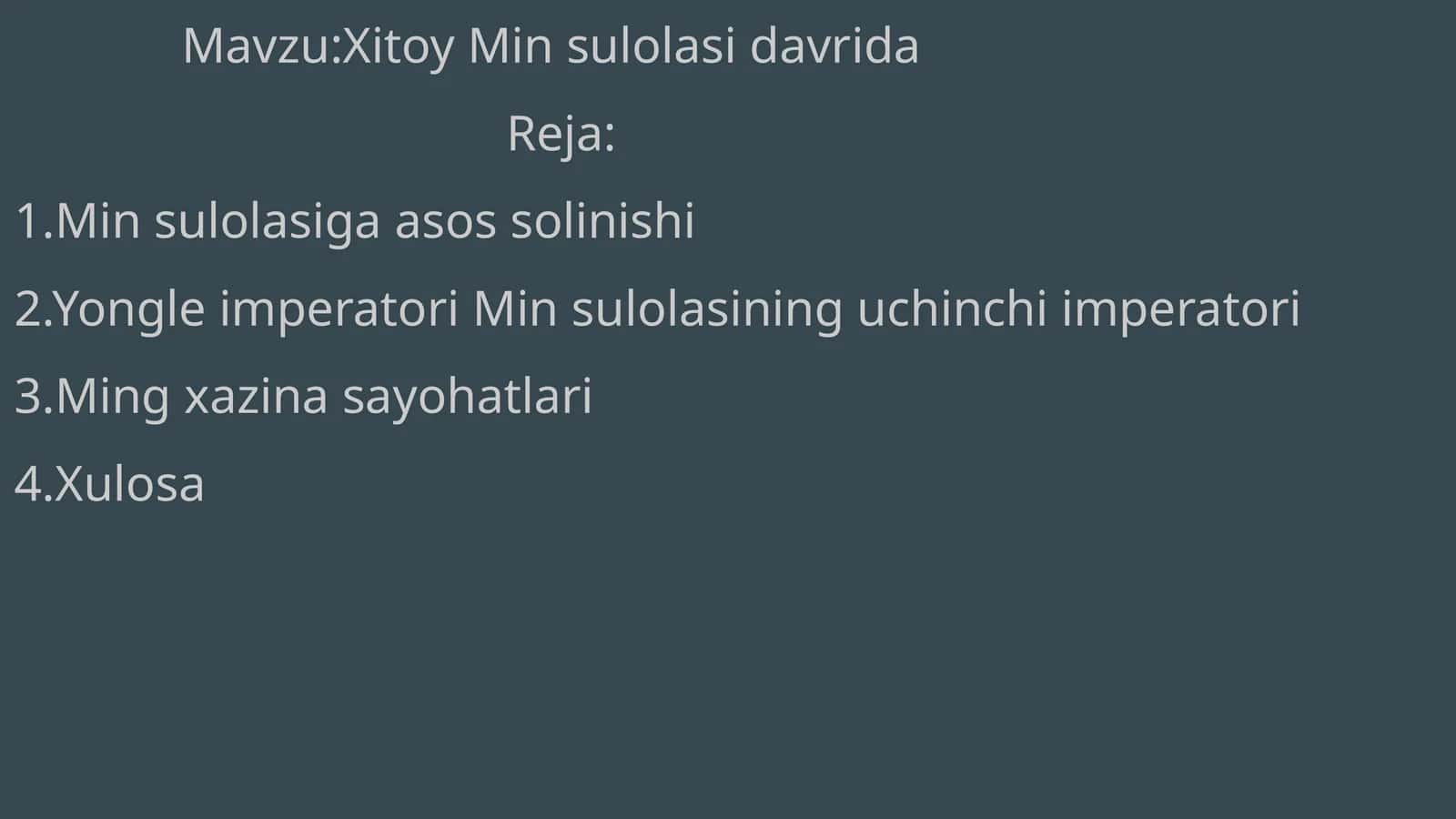 Xitoy Min sulolasi davrida