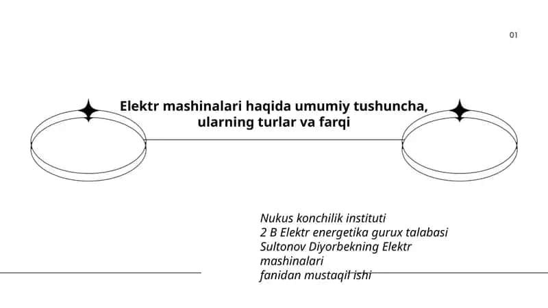 Elektr mashinalari haqida umumiy tushuncha
