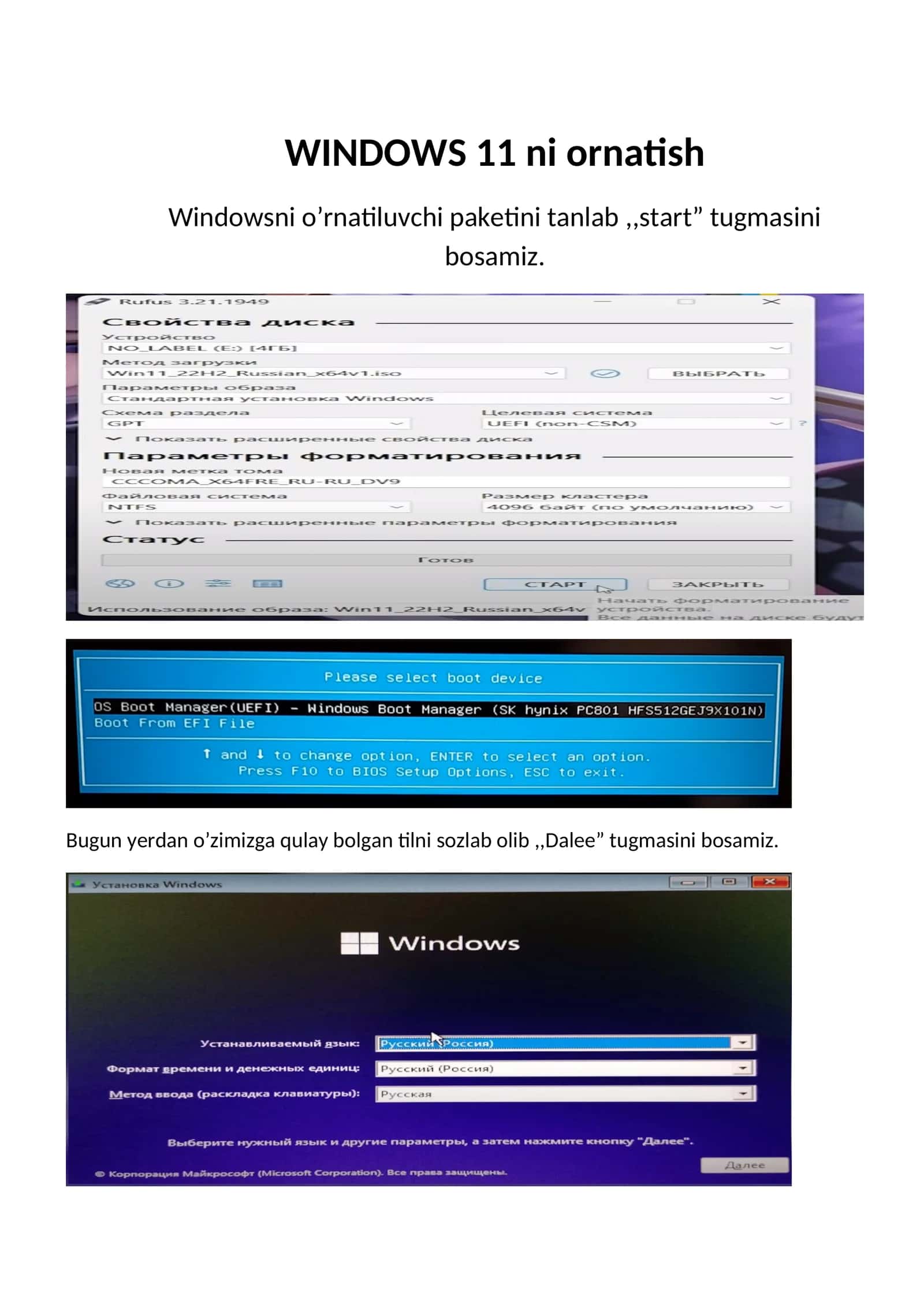 Windows 11 ni ornatish