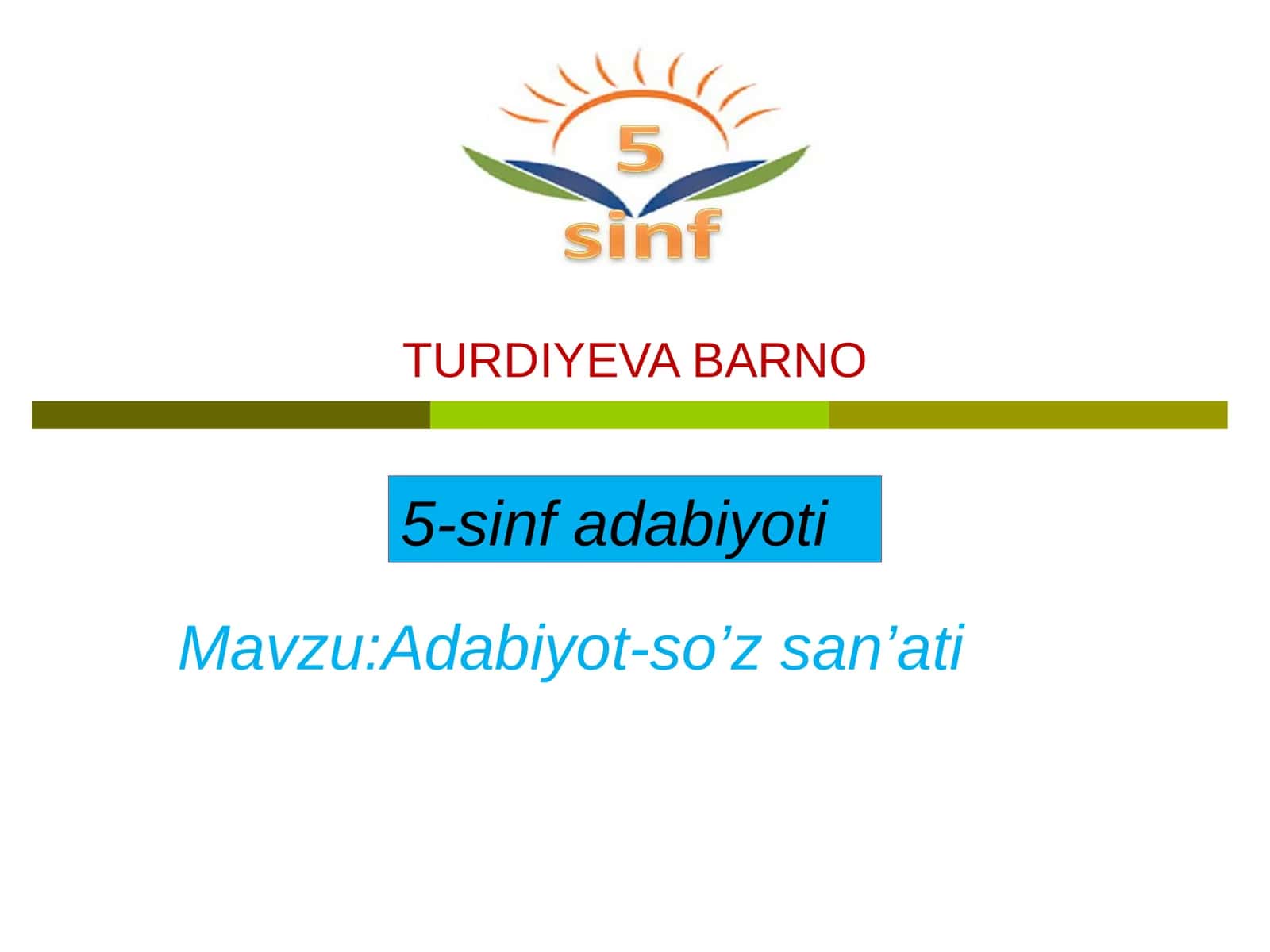 5-sinf Adabiyot Erkin Vohidovning Nido dostoni dars ishlanma