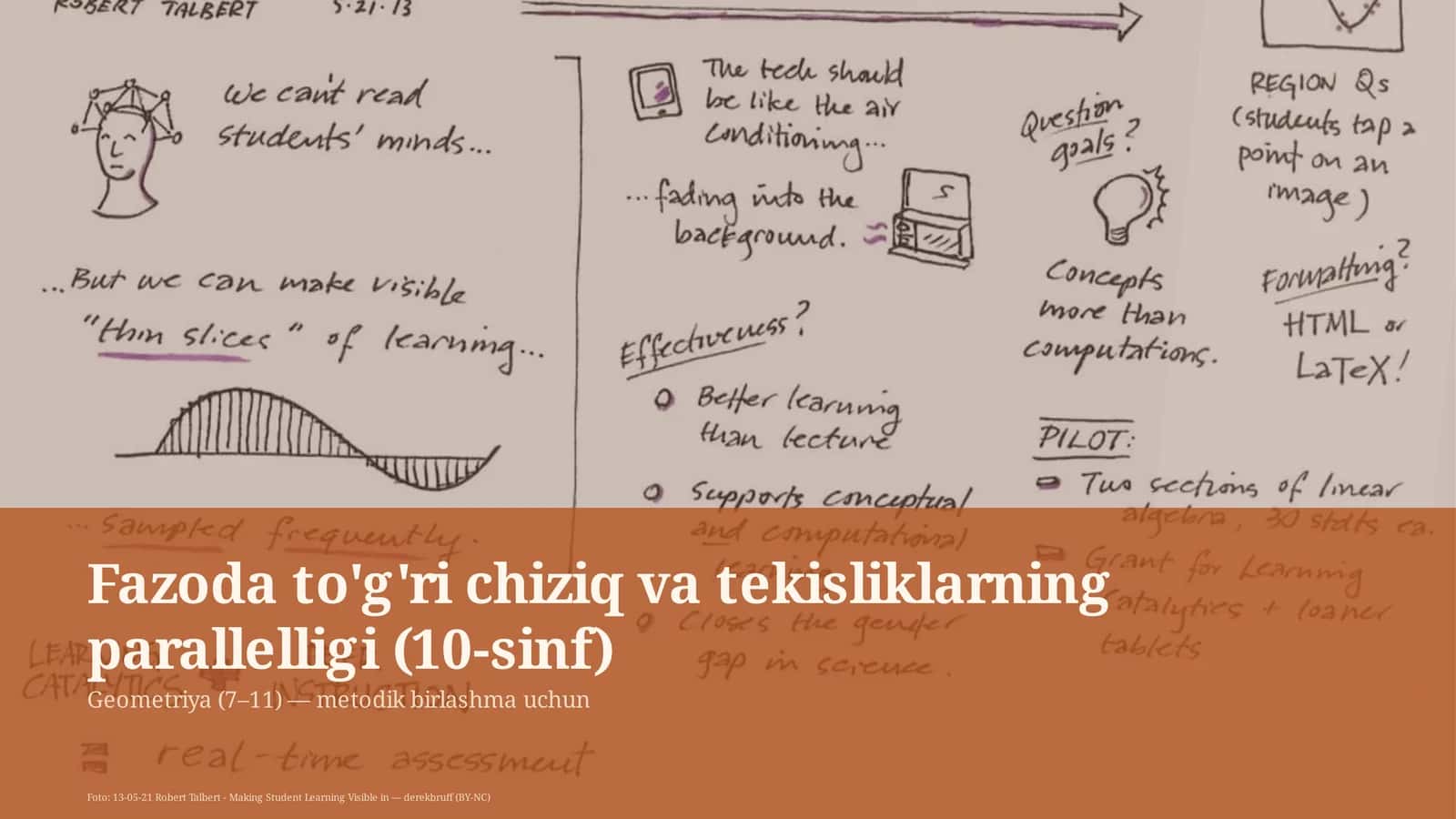 Fazoda to'g'ri chiziq va tekisliklarning parallelligi (10-sinf)
