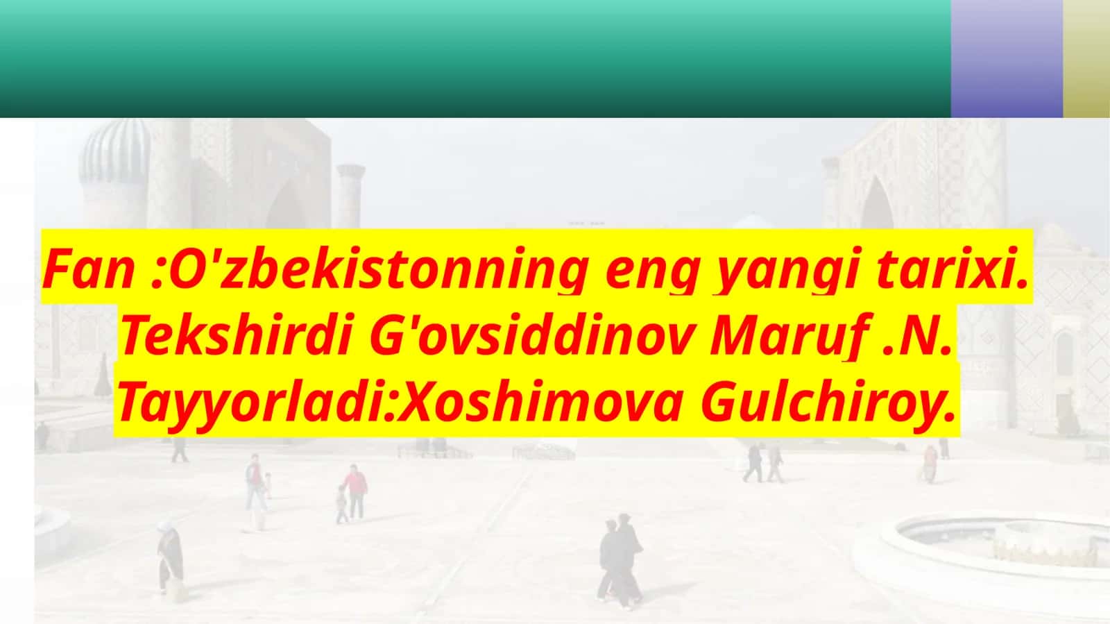 Mustaqillikyillarida Qoraqalpog’iston Respublikasi