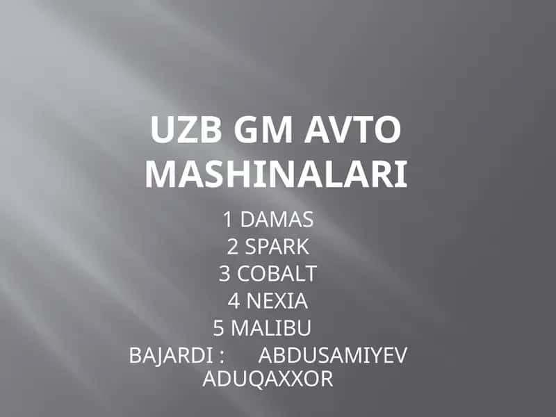Chevrolet Damas