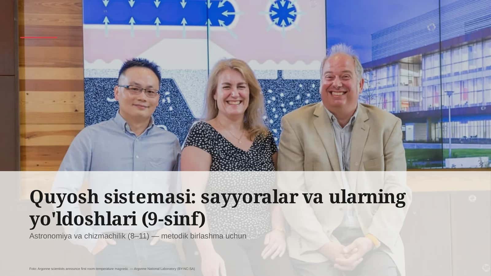 Quyosh sistemasi: sayyoralar va ularning yo'ldoshlari (9-sinf)