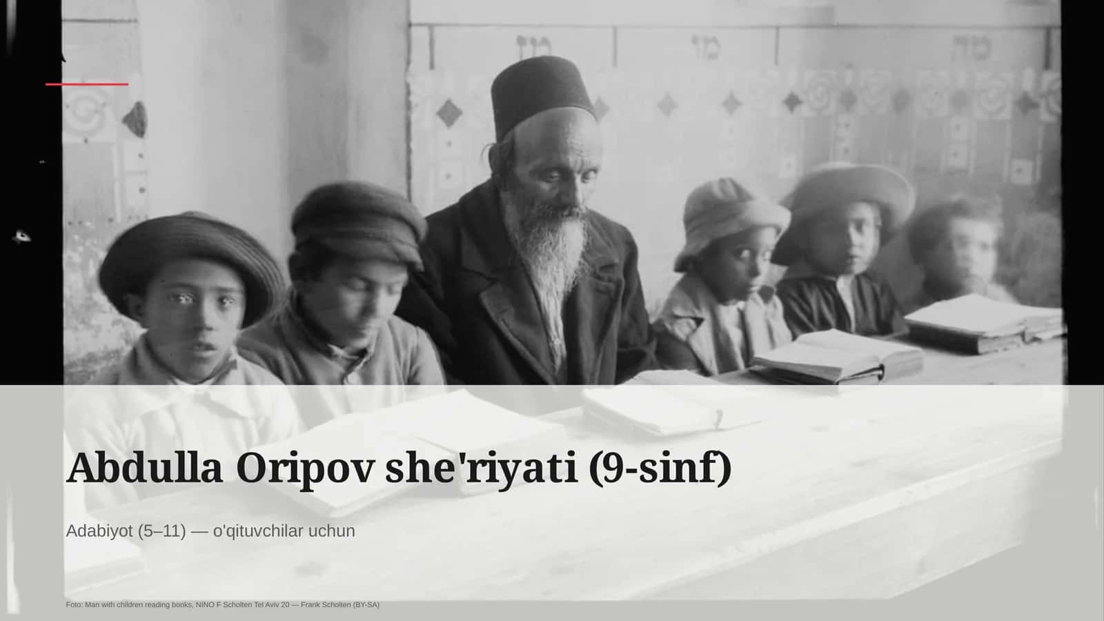 Abdulla Oripov she'riyati (9-sinf)