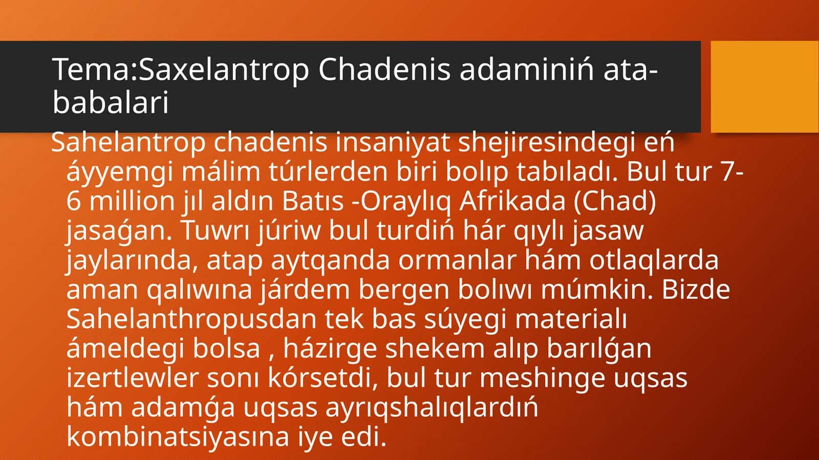 Sahelantrop Chadenis