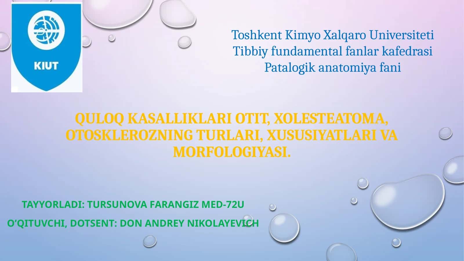 Xolesteatoma va otoskleroz