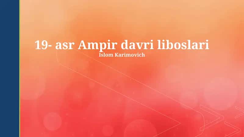 19-asr Ampir davri liboslari