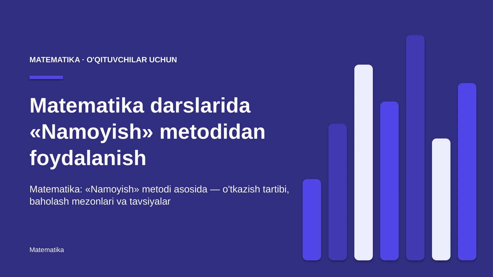 matematika darslarida namoyish metodidan foydalanish 3863