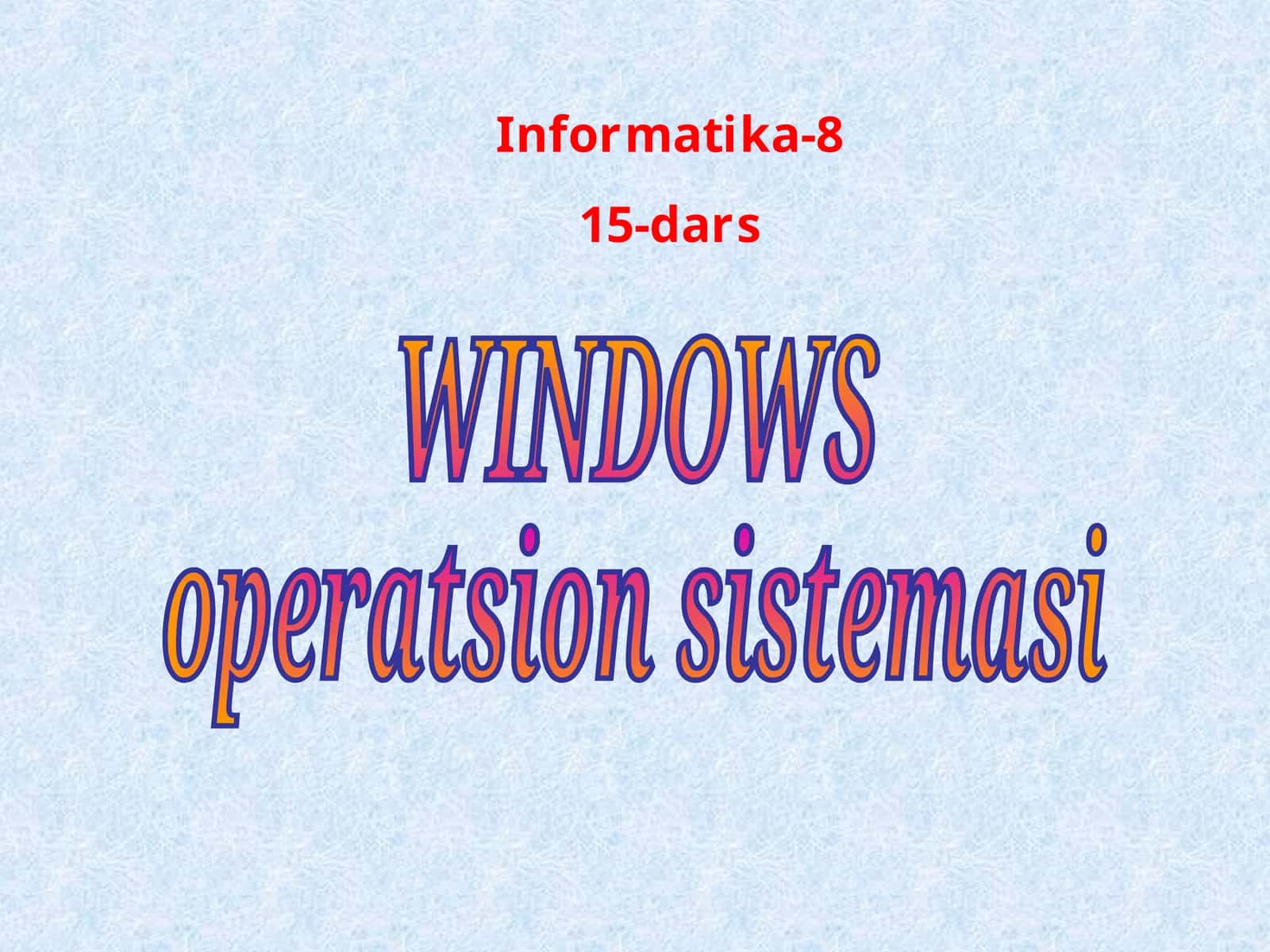 WINDOWS