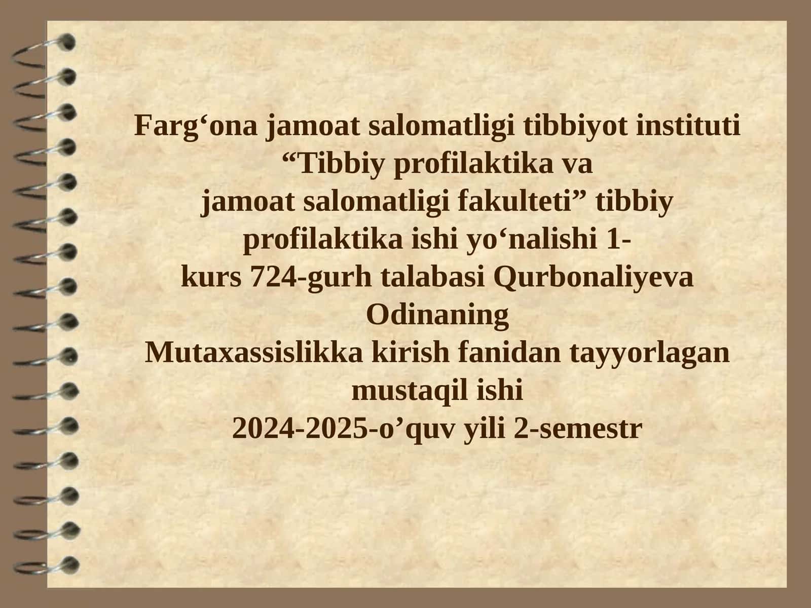 Mavzu: Markazlashgan va mahalliy suv ta'minoti haqida tushuncha