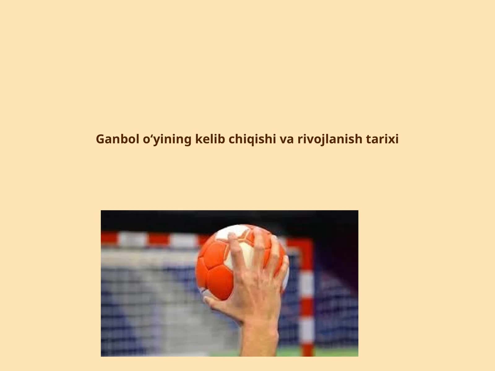 Ganbolo‘yining kelib chiqishi va rivojlanishi tarixi
