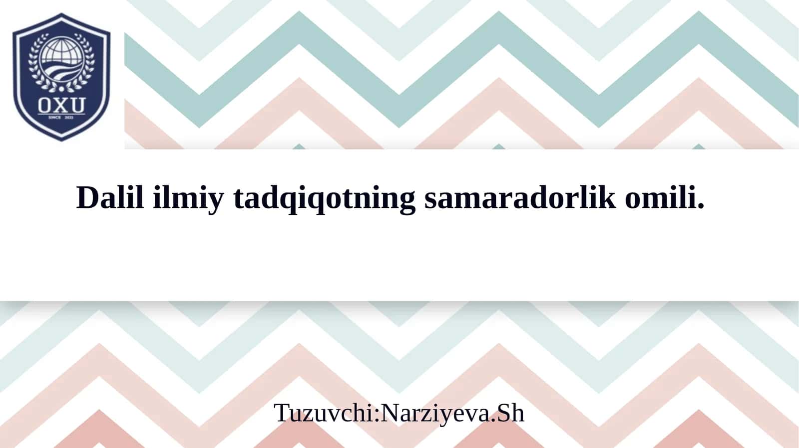 Dalil ilmiy tadqiqotning samaradorlik omili