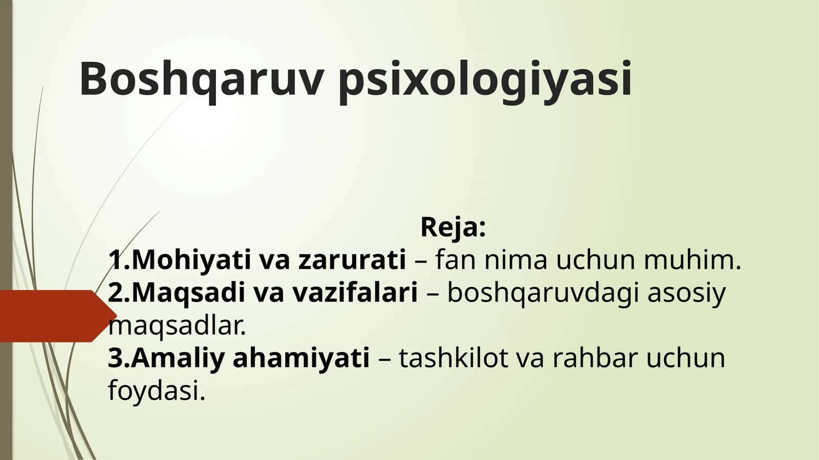 Boshqaruvpsixologiyasi