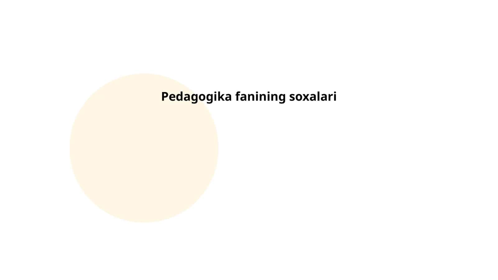 Pedagogika fanining soxalari