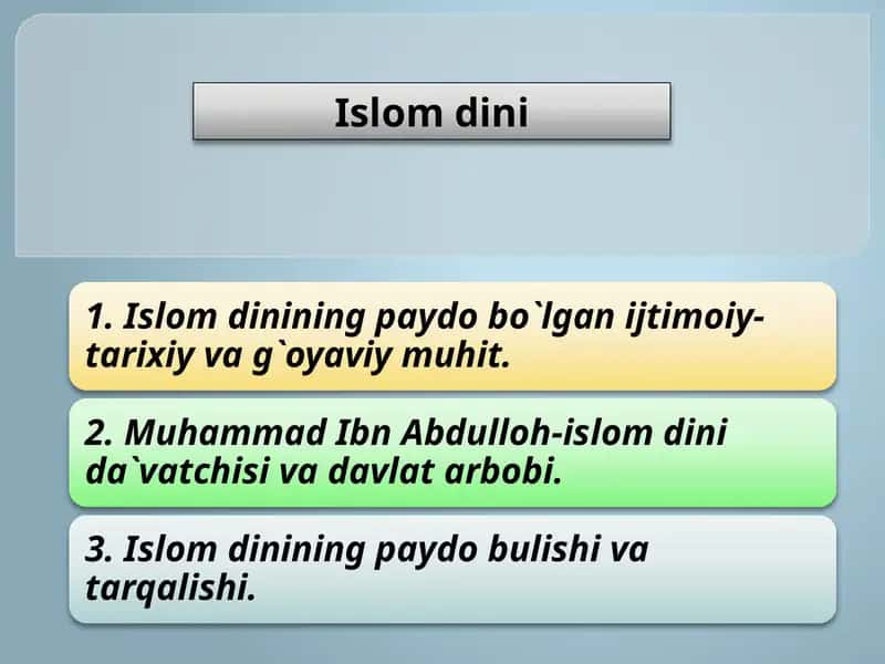 Islom dini