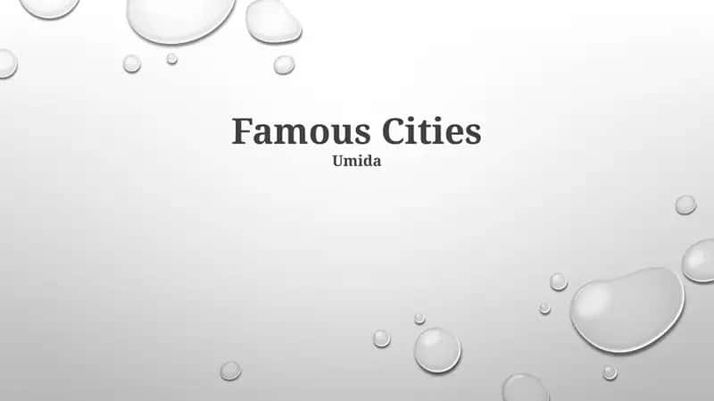 Famous Cities