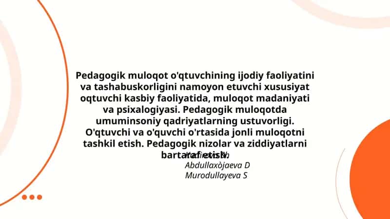 Pedagogik Muloqot