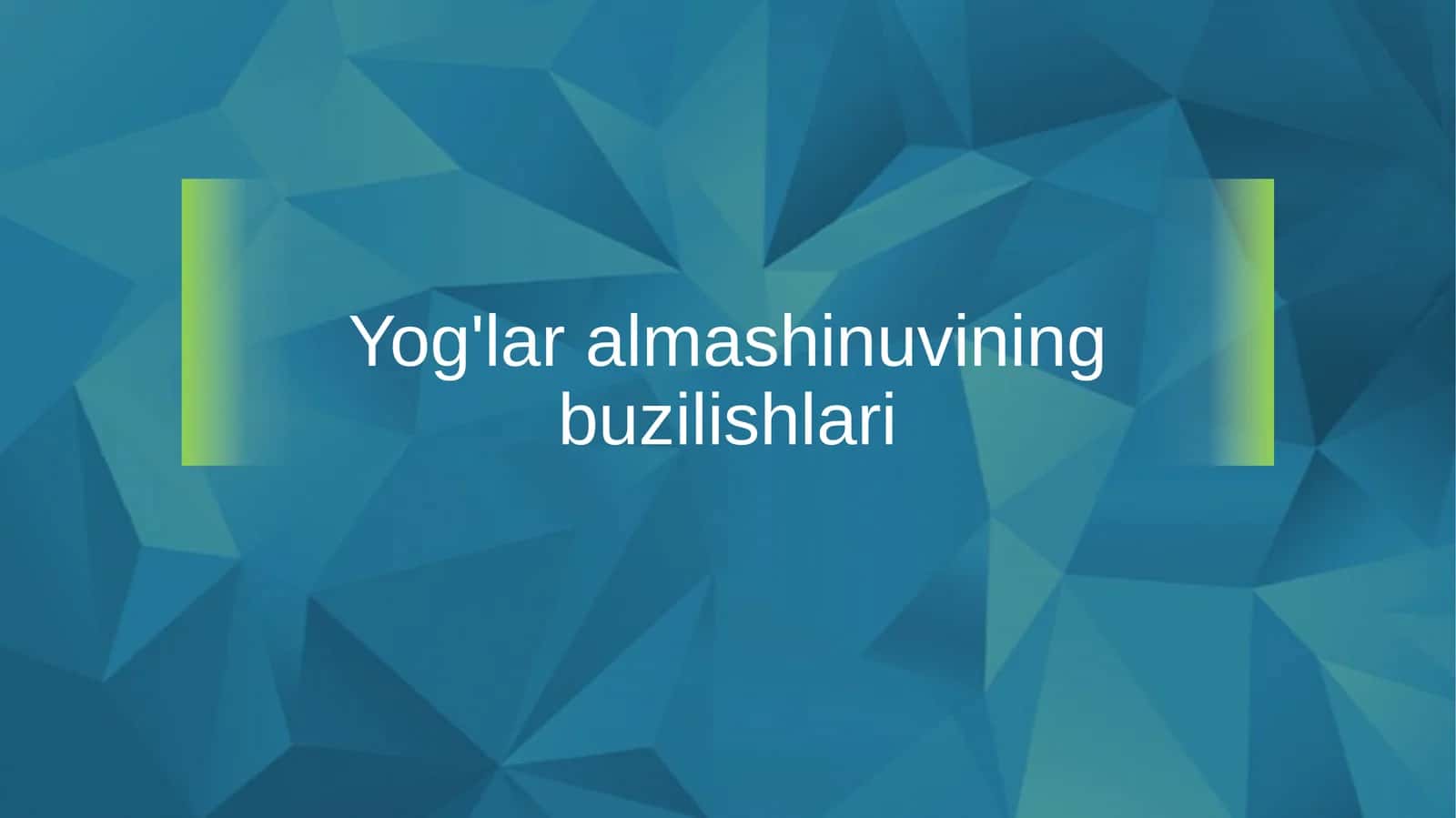 Yog'lar almashinuvining buzilishlari
