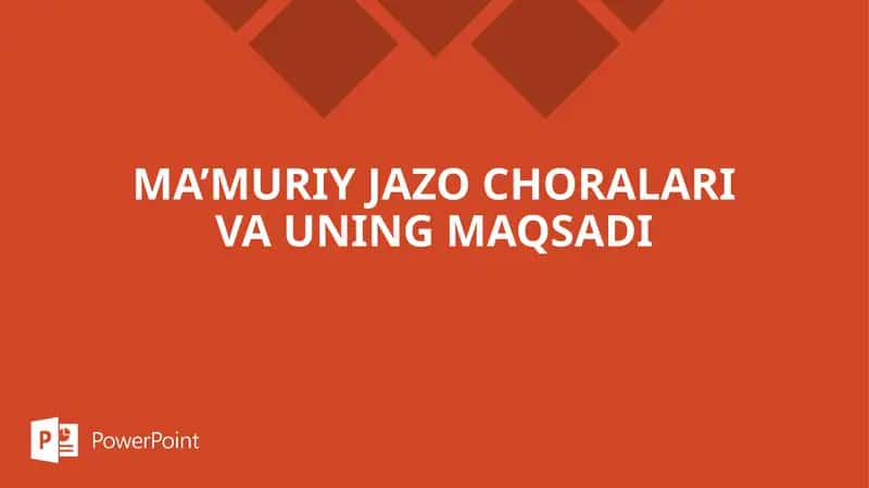 Ma’muriy Jazolar va ularning maqsadi