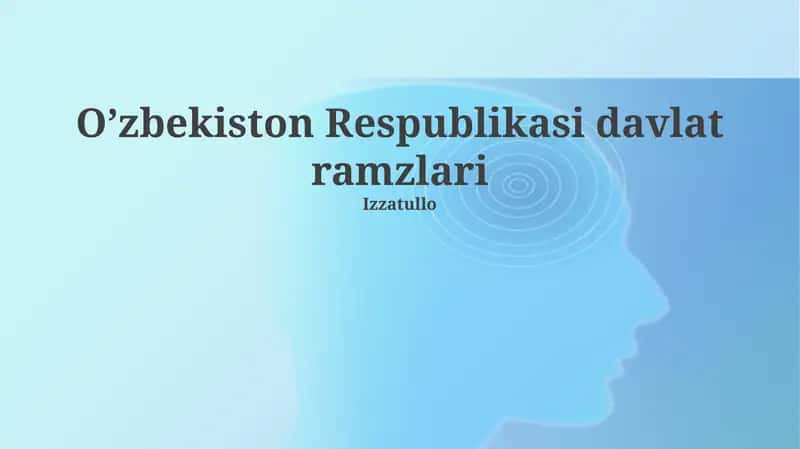 O'zbekiston Respublikasi davlat ramzlari