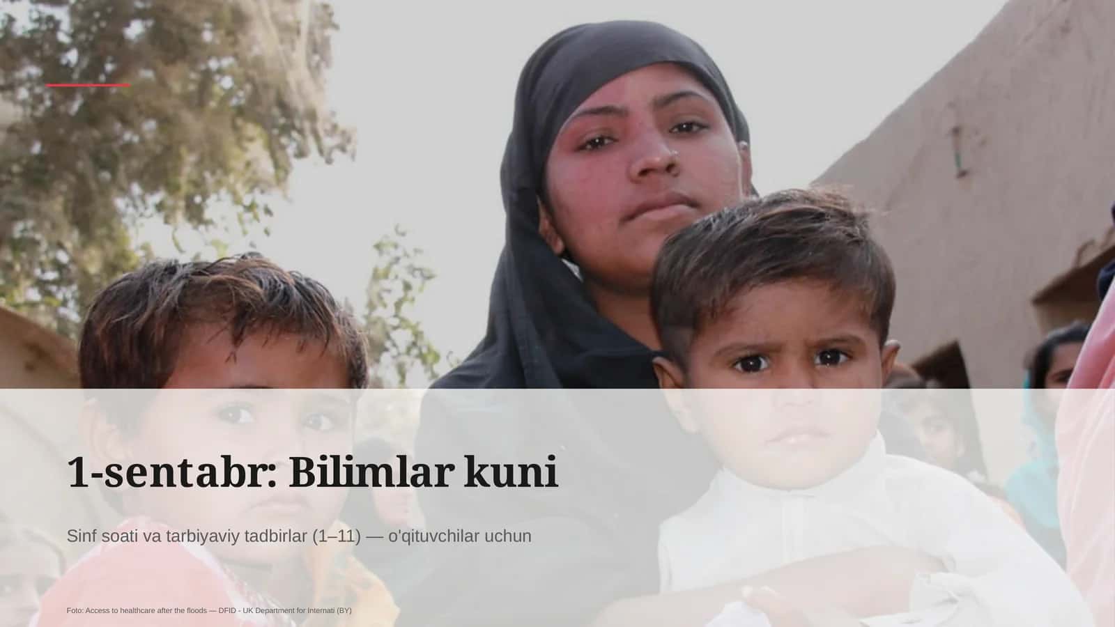 1-sentabr: Bilimlar kuni