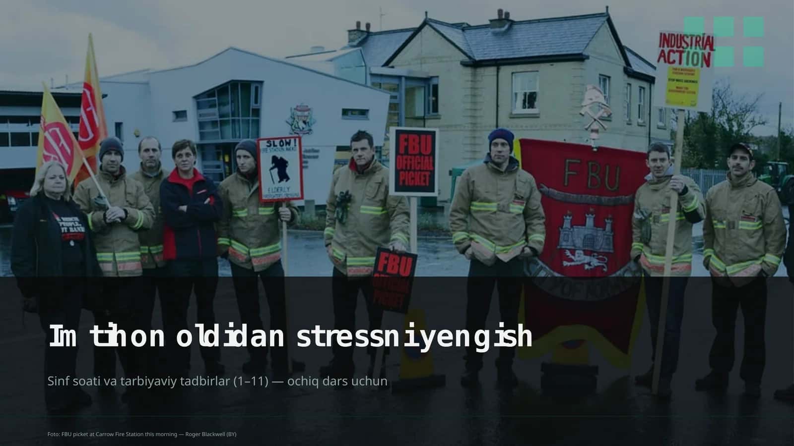 Sinf soati va tarbiyaviy tadbirlar (1–11) — ochiq dars uchun