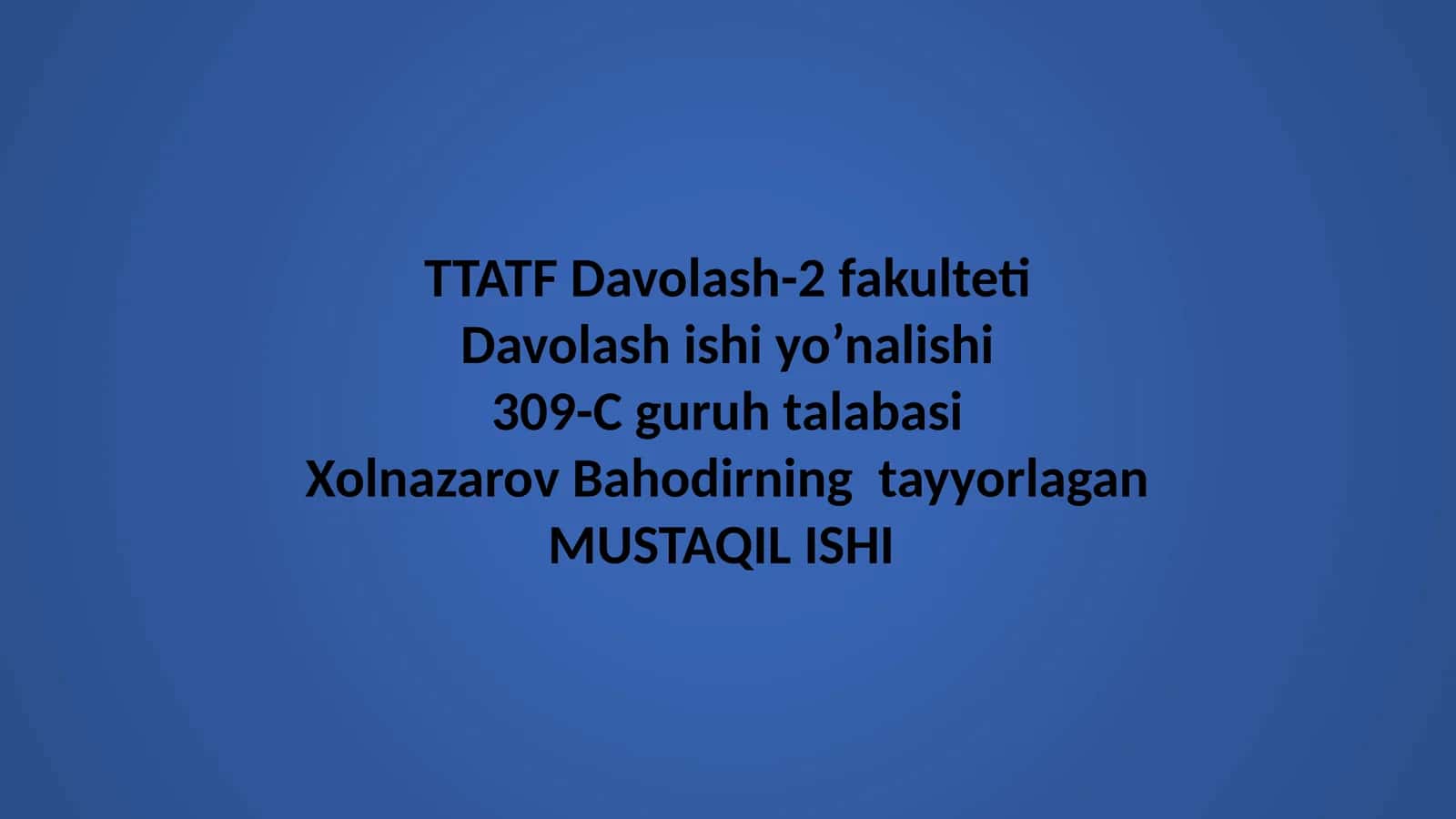 Qon Quyish Bo‘yicha Shifokorning Majburiyatlari