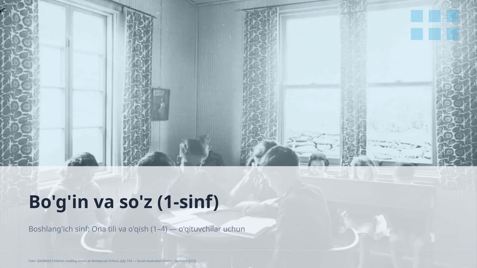 Bo'g'in va so'z (1-sinf)