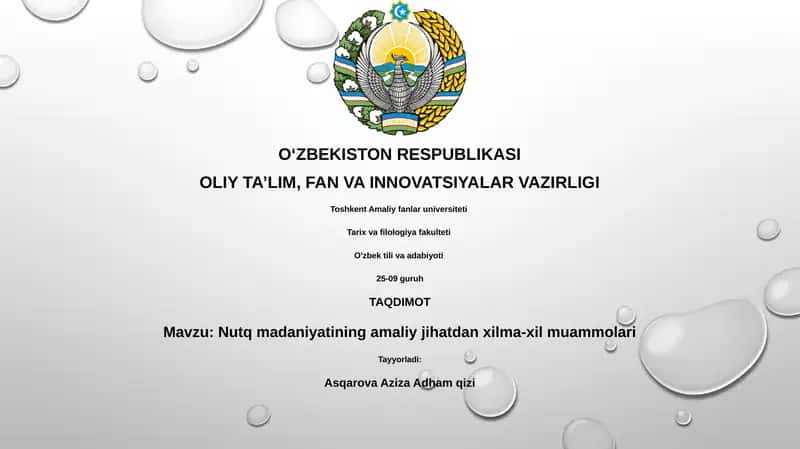 Nutq madaniyatining amaliy jihatdan xilma-xil muammolari