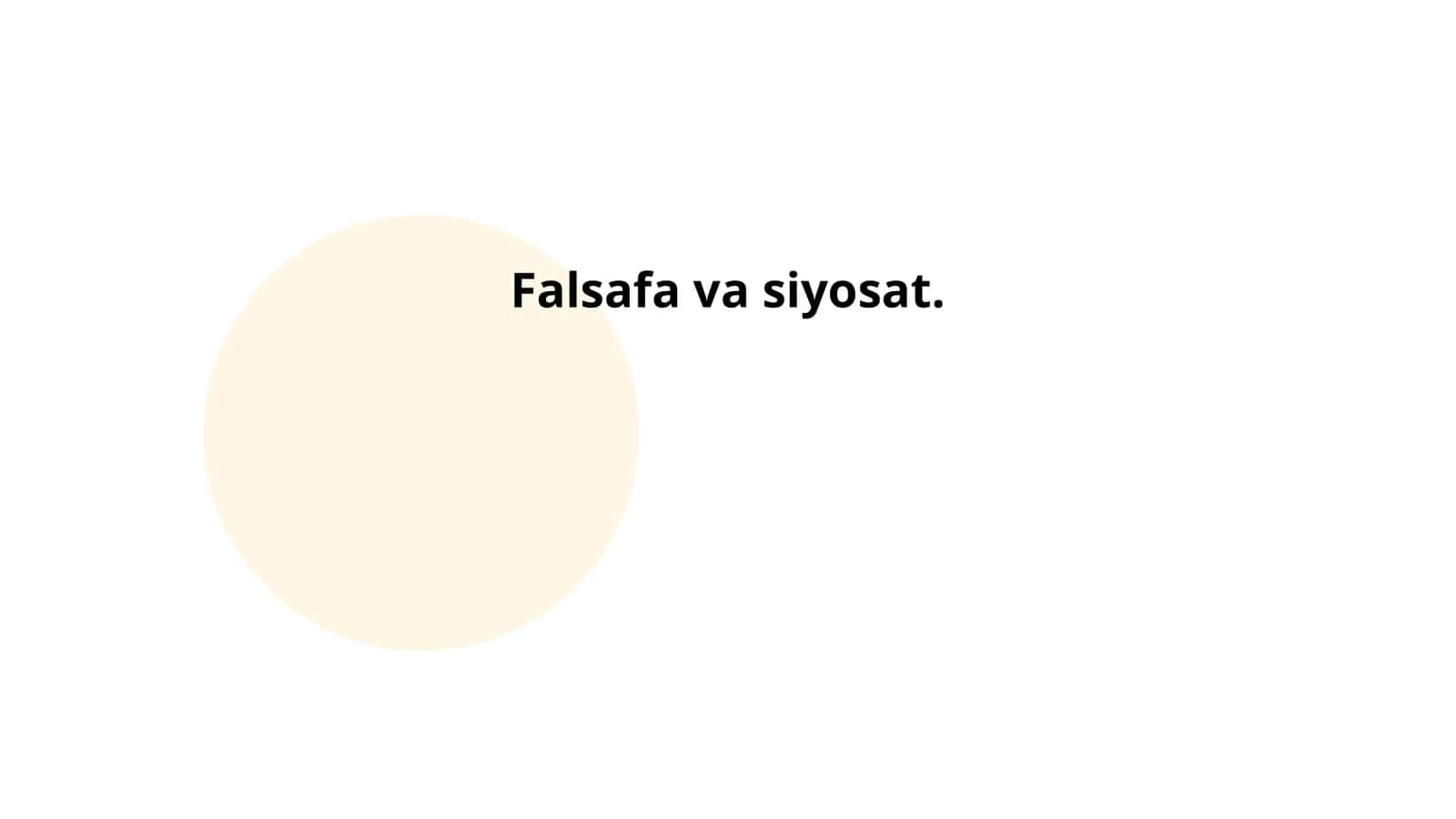 Falsafa va siyosat