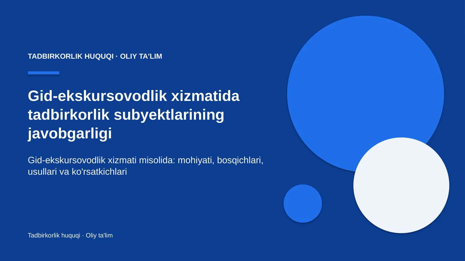 gid ekskursovodlik xizmatida tadbirkorlik subyektlarining javobgarligi 4509