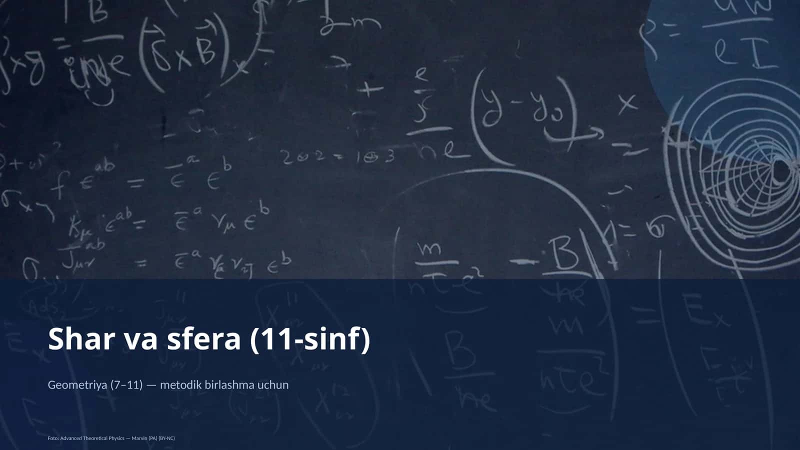 Shar va sfera (11-sinf)