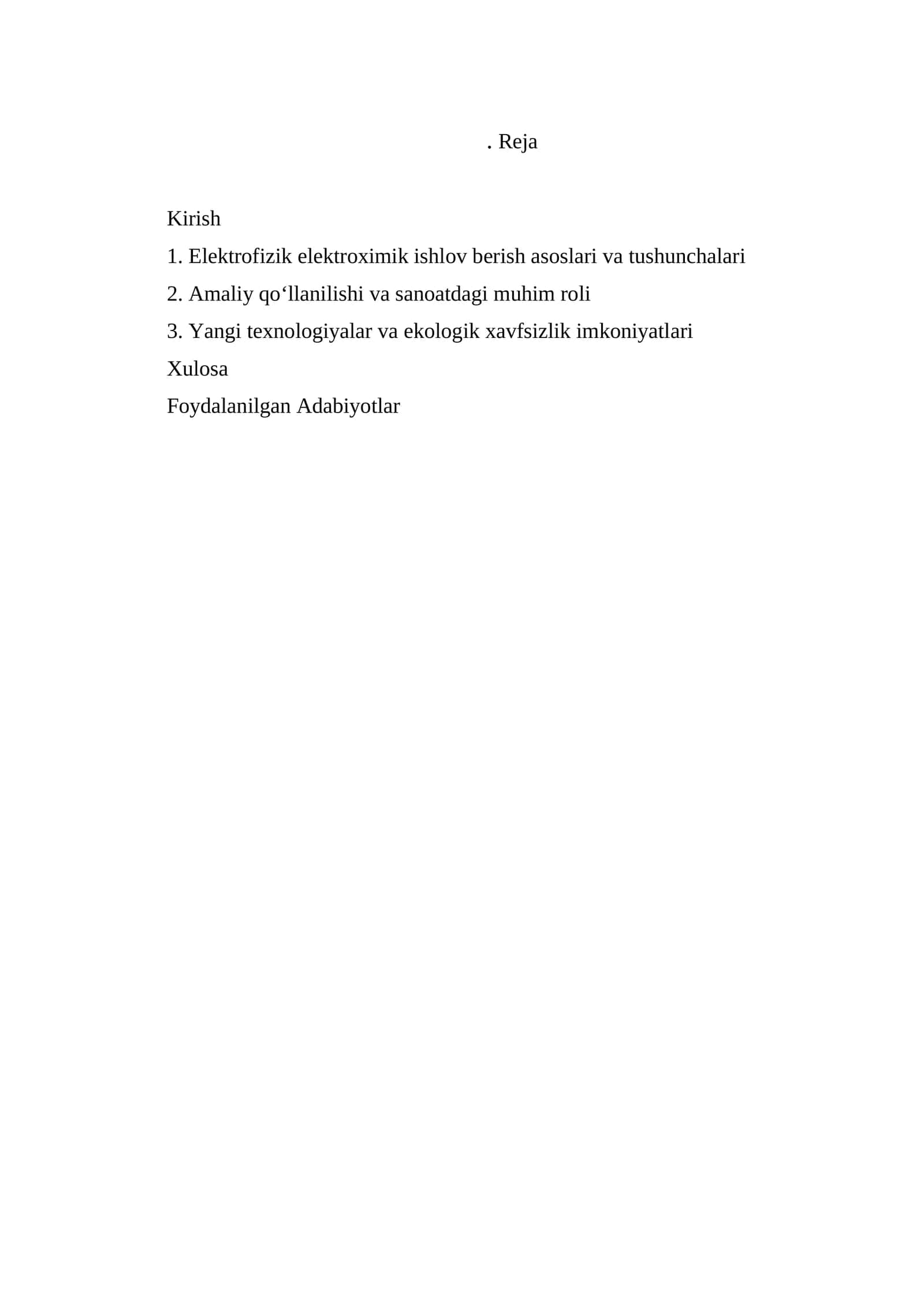 Elektrofizik elektroximik ishlov berish asoslari va tushunchalari